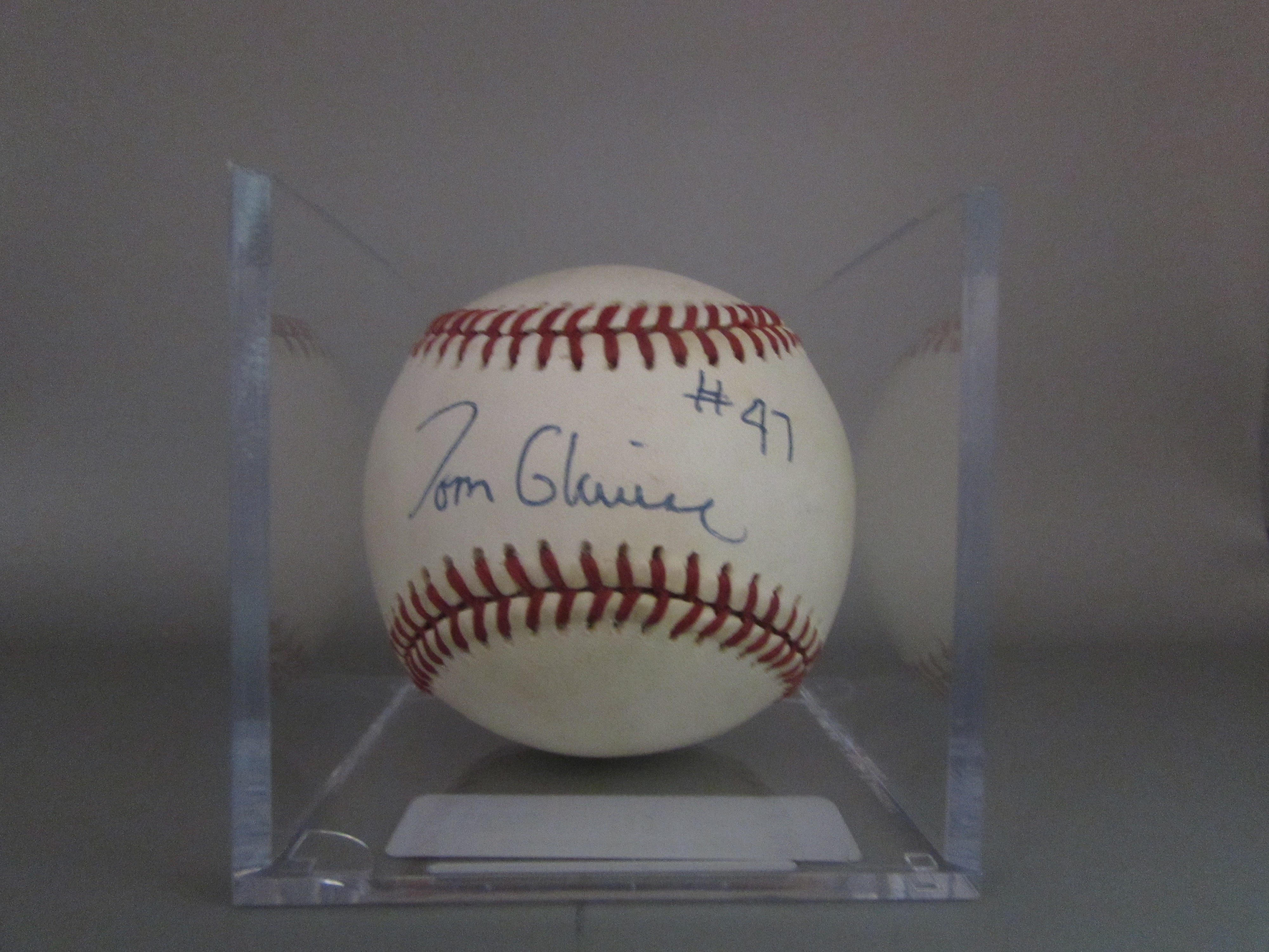 Tom Glavine Signed Baseball, Autographed Tom Glavine Baseball