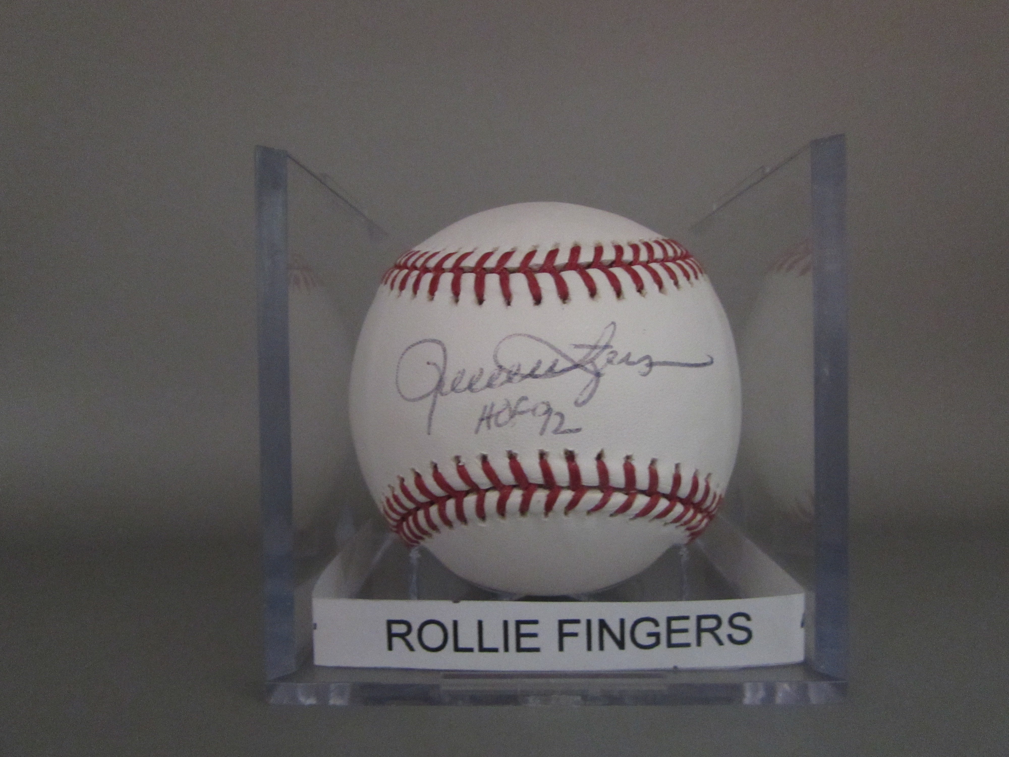 Rollie Fingers Autographed Baseball