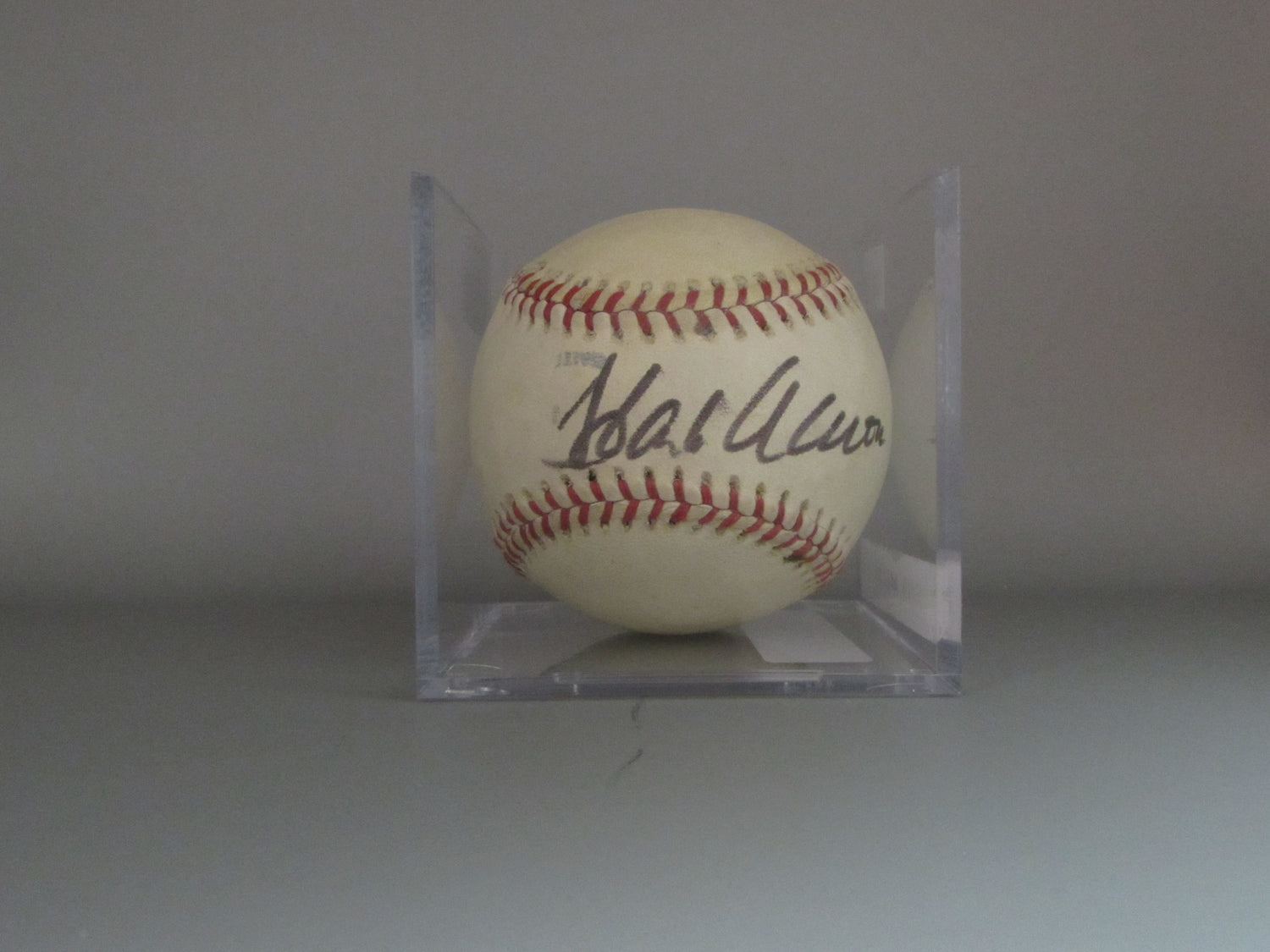 Hank Aaron Autographed Baseball With COA